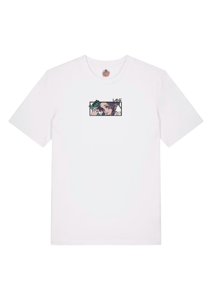 Camiseta Blanca Delantera Danza de la Mariposa - Shinobu Kocho Danza de la Mariposa - Shinobu Kocho