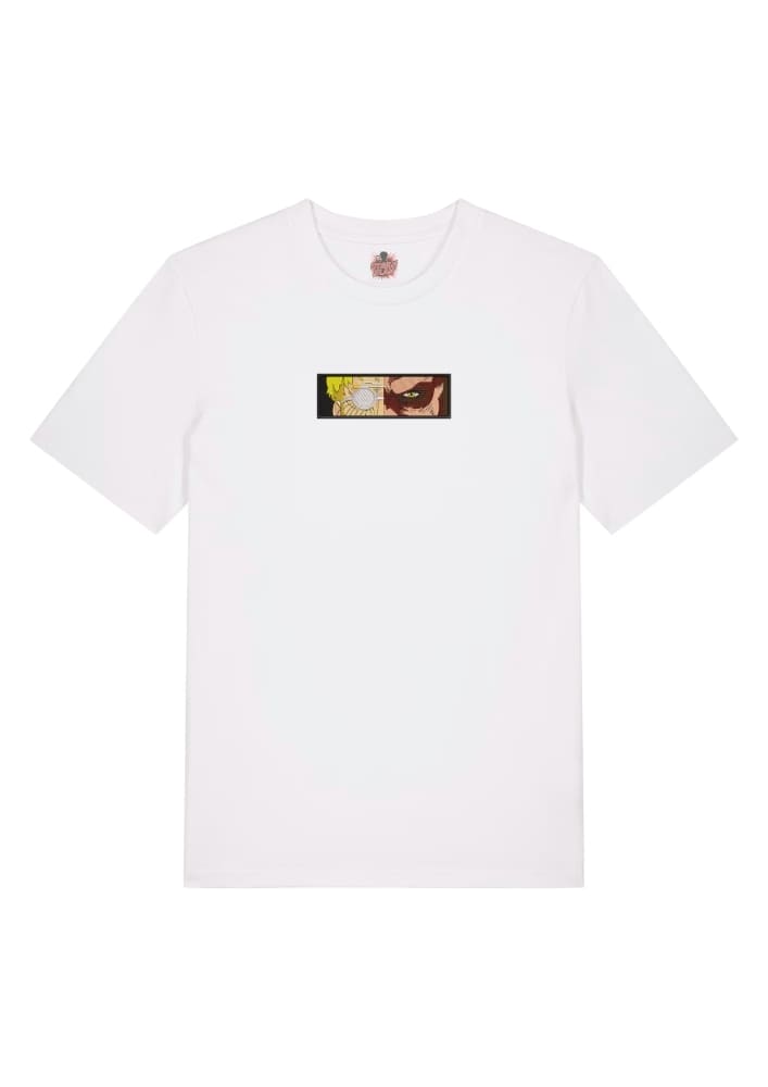 Camiseta Blanca Delantera Doble Identidad del Titán - Zeke Yeager Doble Identidad del Titán - Zeke Yeager