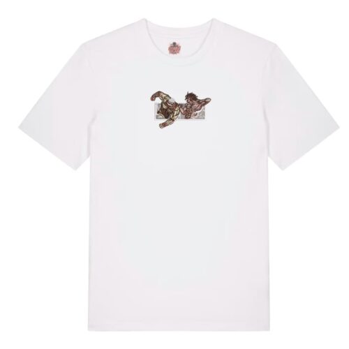 Camiseta Blanca Delantera Duelo de Titanes - Eren Yeager & Reiner Braun Duelo de Titanes - Eren Yeager & Reiner Braun