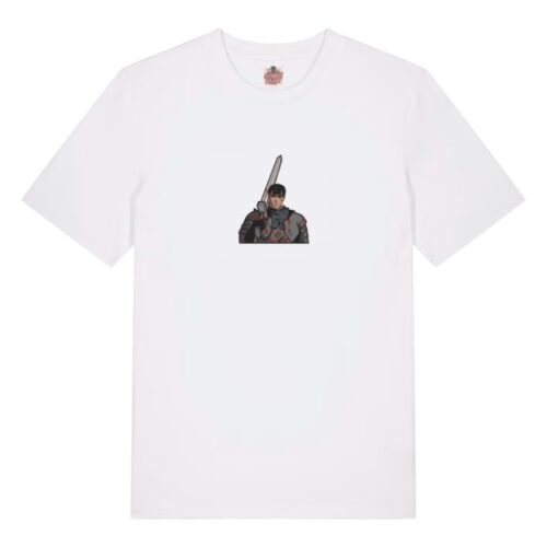 Camiseta Blanca Delantera Espadachín Sangriento - Guts Espadachín Sangriento - Guts