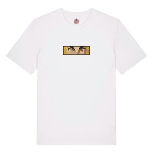 Camiseta Blanca Delantera Llamas del Valor - Kyojuro Rengoku Llamas del Valor - Kyojuro Rengoku