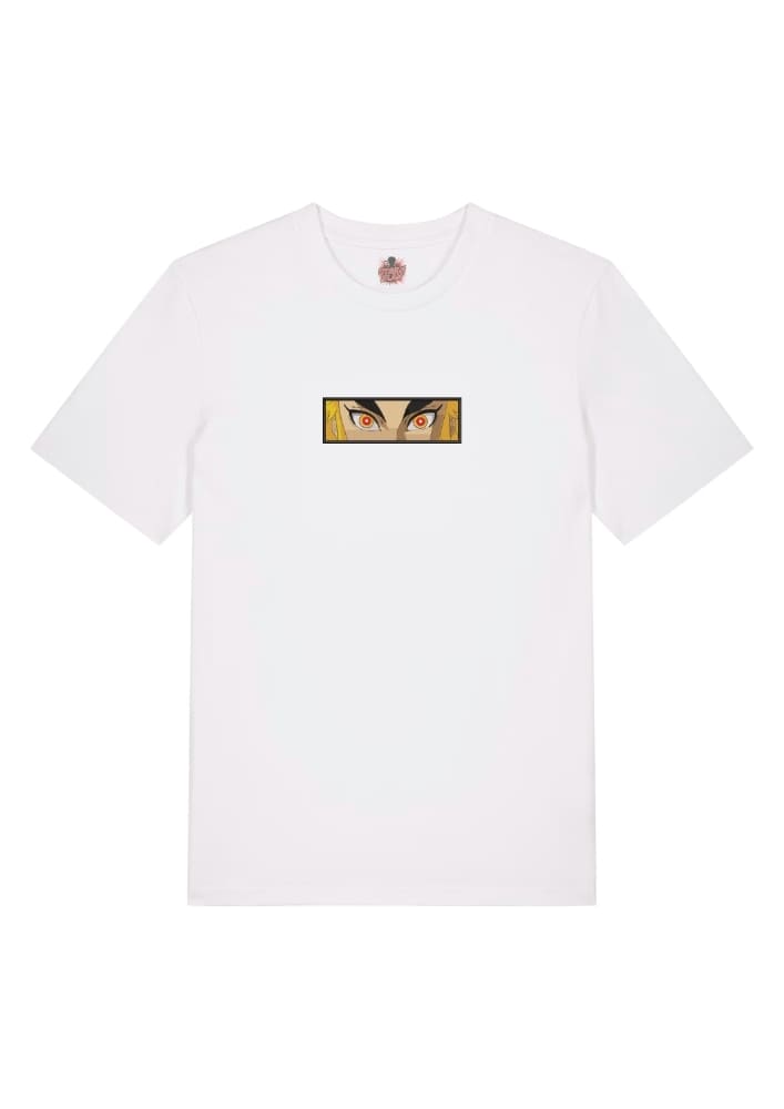 Camiseta Blanca Delantera Llamas del Valor - Kyojuro Rengoku Llamas del Valor - Kyojuro Rengoku