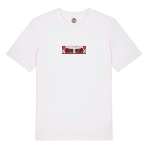Camiseta Blanca Delantera Mirada del Titán Colosal - Titán Colosal Mirada del Titán Colosal - Titán Colosal