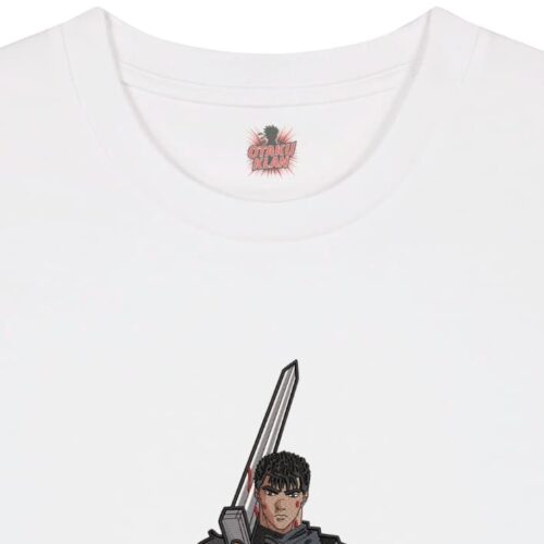 Camiseta Blanca Detalle Espadachín Sangriento - Guts Espadachín Sangriento - Guts