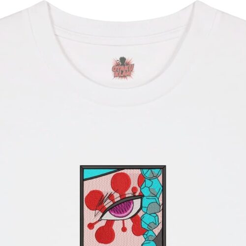 Camiseta Blanca Detalle Ritmo Explosivo - Tengen Uzui Ritmo Explosivo - Tengen Uzui