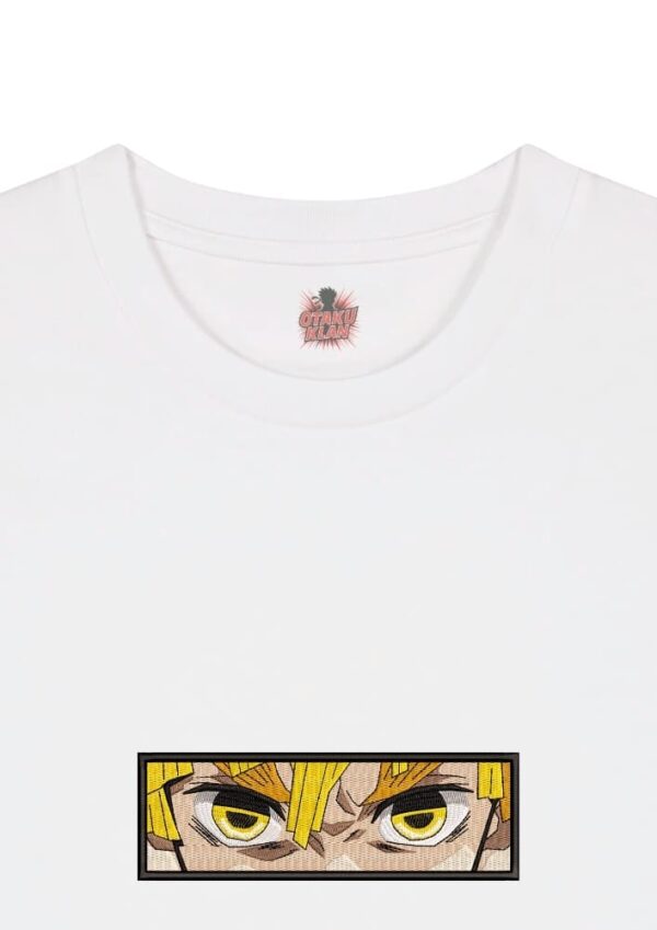 Camiseta Blanca Detalle Zenitsu Eyes - Zenitsu Agatsuma Zenitsu Eyes - Zenitsu Agatsuma