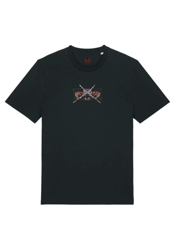 Camiseta Negra Delantera Beast Blades - Inosuke Hashibira Beast Blades - Inosuke Hashibira