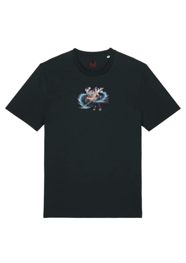 Camiseta Negra Delantera Danza de las Bestias - Inosuke Hashibira Danza de las Bestias - Inosuke Hashibira