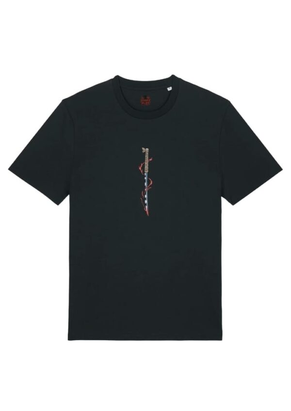 Camiseta Negra Delantera Espada Filo Bestial Espada Filo Bestial
