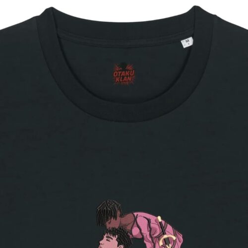 Camiseta Negra Detalle Descanso entre Cicatrices - Guts & Casca Descanso entre Cicatrices - Guts & Casca