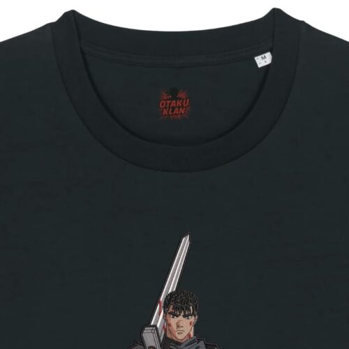 Camiseta Negra Detalle Espadachín Sangriento - Guts Espadachín Sangriento - Guts