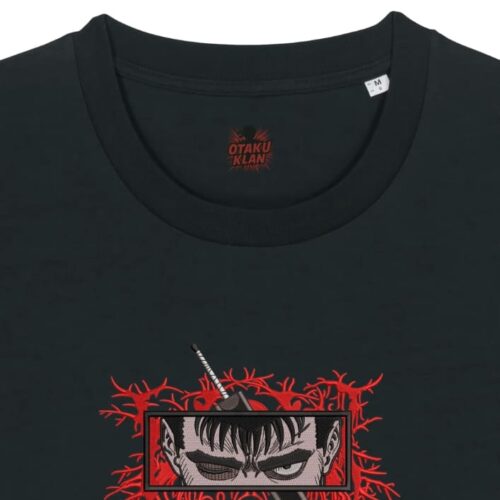 Camiseta Negra Detalle La Mirada del Guerrero Maldito - Guts La Mirada del Guerrero Maldito - Guts