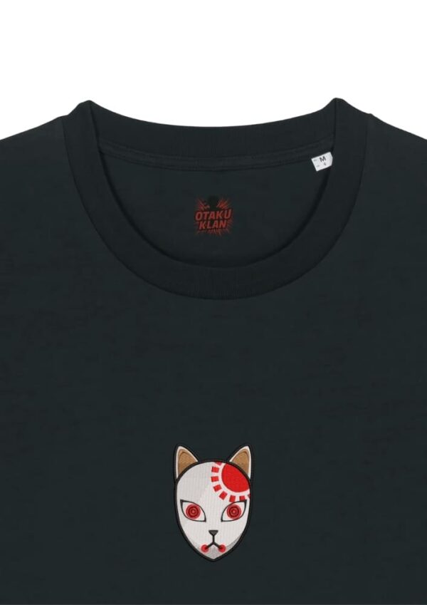 Camiseta Negra Detalle Máscara - Tanjiro Kamado Máscara - Tanjiro Kamado