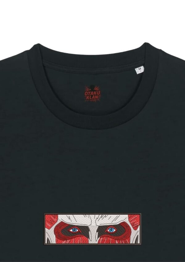 Camiseta Negra Detalle Mirada del Titán Colosal - Titán Colosal Mirada del Titán Colosal - Titán Colosal