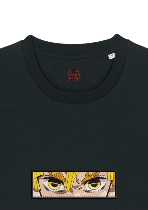Camiseta Negra Detalle Zenitsu Eyes - Zenitsu Agatsuma Zenitsu Eyes - Zenitsu Agatsuma