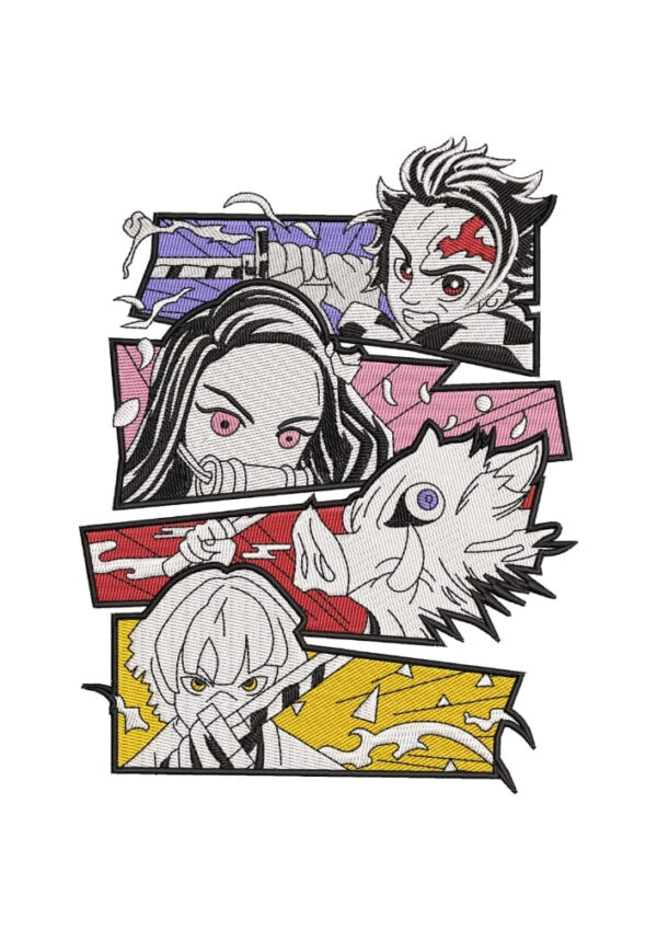 Respira y Lucha - Tanjiro Kamado & Nezuko Kamado & Inosuke Hashibira & Zenitsu Agatsuma Respira y Lucha - Tanjiro Kamado & Nezuko Kamado & Inosuke Hashibira & Zenitsu Agatsuma