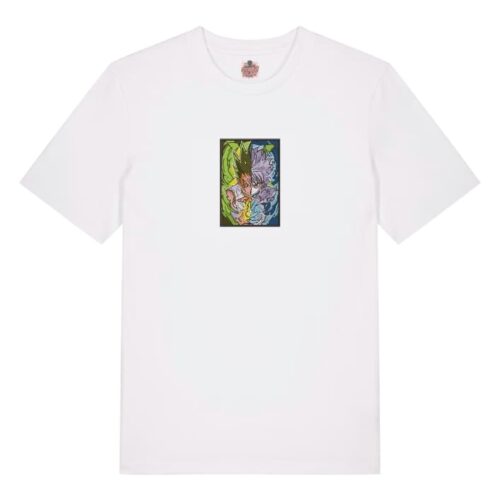 Camiseta Blanca Delantera Almas en Contraste - Gon Freecss & Killua Zoldyck Almas en Contraste - Gon Freecss & Killua Zoldyck
