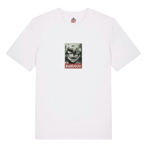 Camiseta Blanca Delantera Bakugou Fury - Katsuki Bakugou Bakugo Fury - Katsuki Bakugo