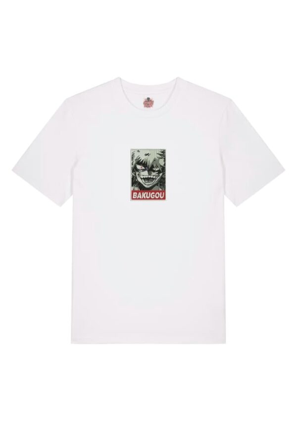Camiseta Blanca Delantera Bakugou Fury - Katsuki Bakugou Bakugo Fury - Katsuki Bakugo
