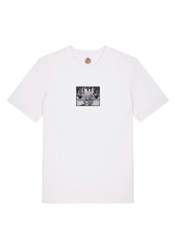 Camiseta Blanca Delantera Cadena de Venganza - Kurapika Cadena de Venganza - Kurapika