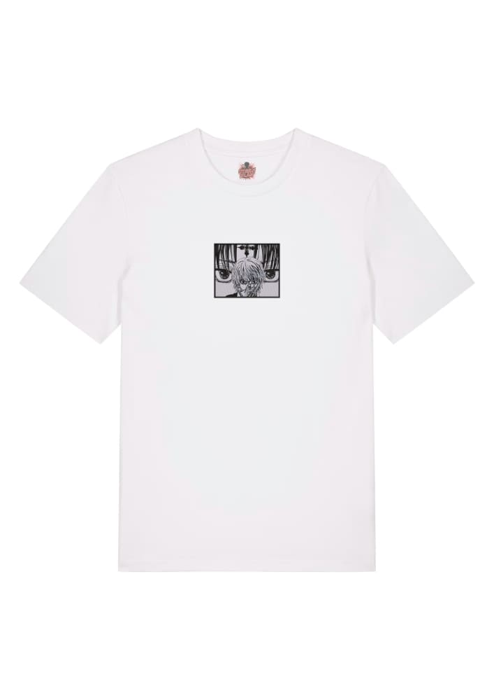 Camiseta Blanca Delantera Cadena de Venganza - Kurapika Cadena de Venganza - Kurapika