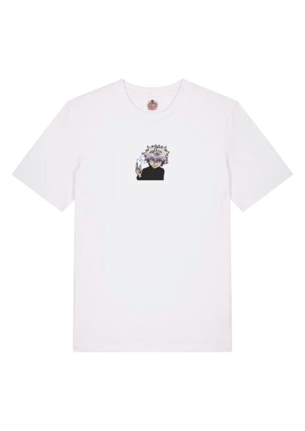 Camiseta Blanca Delantera Chispa Asesina - Killua Zoldyck Chispa Asesina - Killua Zoldyck
