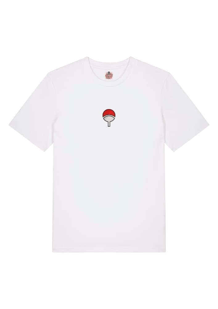 Camiseta Blanca Delantera Clan Uchiha Clan Uchiha