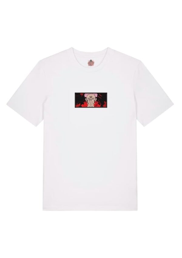 Camiseta Blanca Delantera Conjuro Maldito - Ryomen Sukuna Conjuro Maldito - Ryomen Sukuna