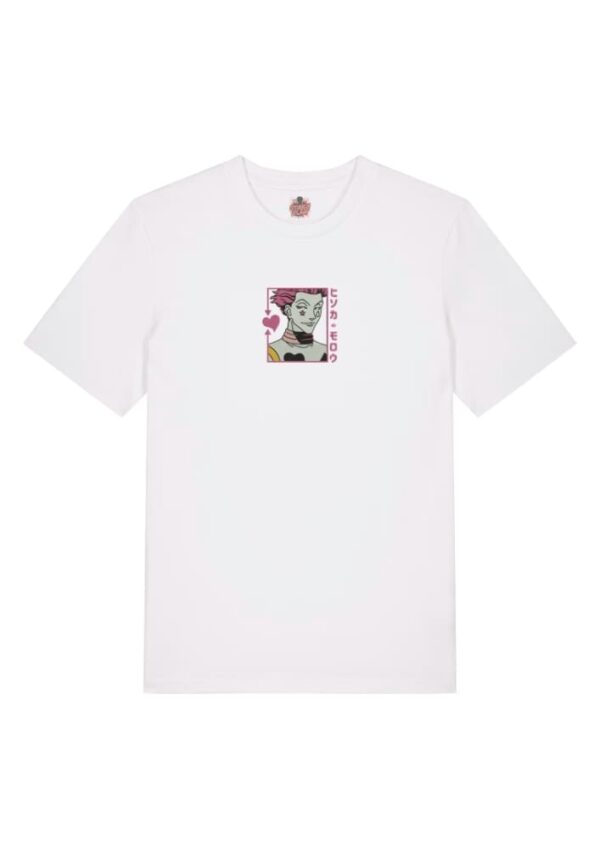 Camiseta Blanca Delantera Corazón Retorcido - Hisoka Morow Corazón Retorcido - Hisoka Morow