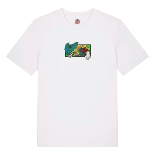 Camiseta Blanca Delantera Deku Puño de Poder - Izuku Midoriya (Deku) Deku Puño de Poder - Izuku Midoriya (Deku)