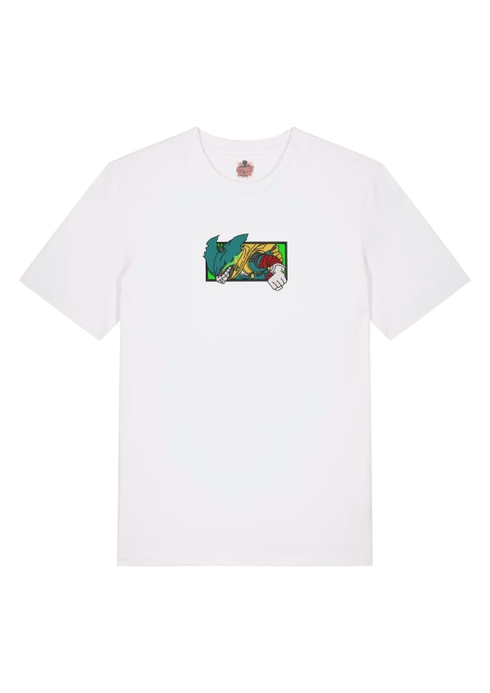 Camiseta Blanca Delantera Deku Puño de Poder - Izuku Midoriya (Deku) Deku Puño de Poder - Izuku Midoriya (Deku)