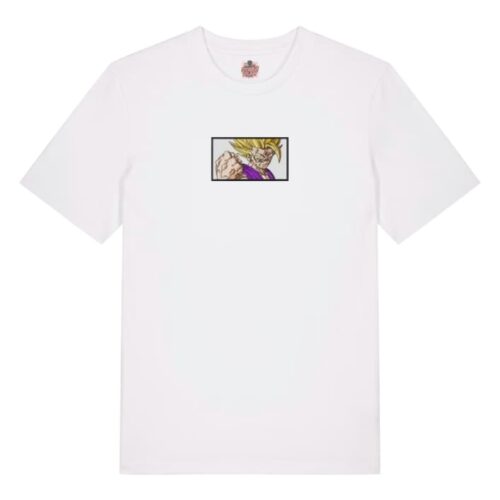 Camiseta Blanca Delantera Despertar Saiyan - Gohan Despertar Saiyan - Gohan