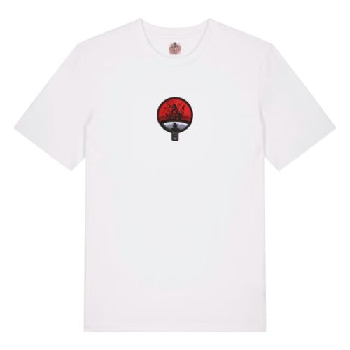 Camiseta Blanca Delantera Destino Uchiha - Itachi Uchiha Destino Uchiha - Itachi Uchiha