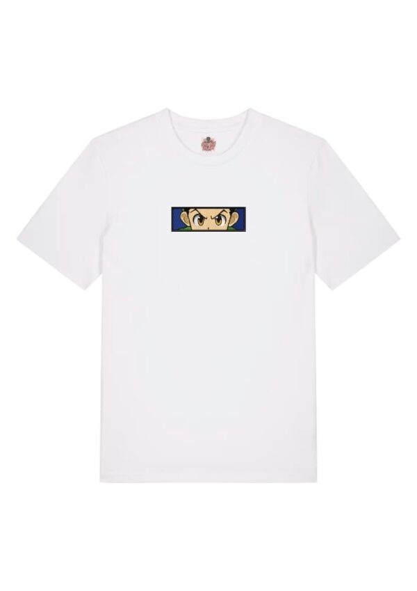 Camiseta Blanca Delantera Determinación Inocente - Gon Freecss Determinación Inocente - Gon Freecss