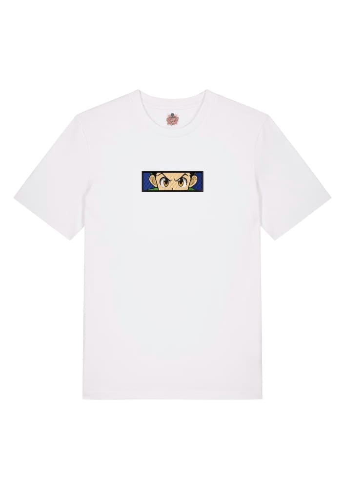 Camiseta Blanca Delantera Determinación Inocente - Gon Freecss Determinación Inocente - Gon Freecss