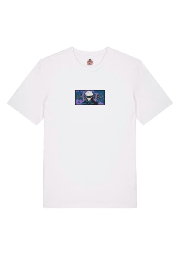 Camiseta Blanca Delantera Dominio Ilimitado - Satoru Gojo Dominio Ilimitado - Satoru Gojo