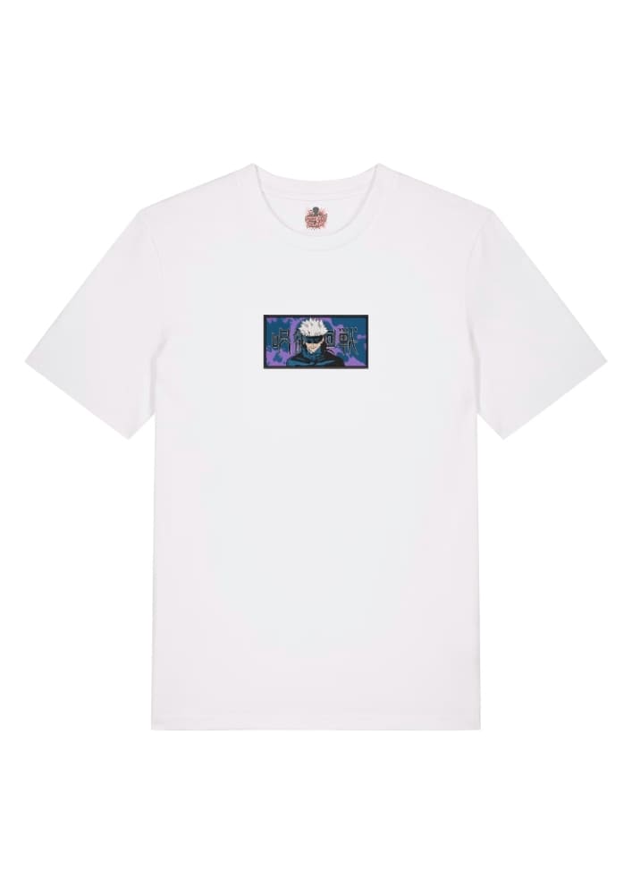 Camiseta Blanca Delantera Dominio Ilimitado - Satoru Gojo Dominio Ilimitado - Satoru Gojo