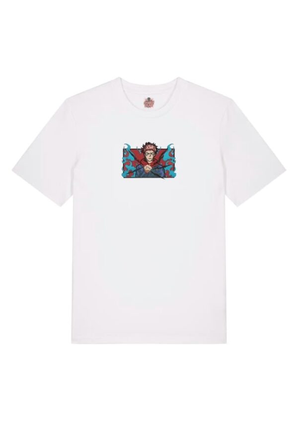 Camiseta Blanca Delantera Energía Yuji - Yuji Itadori Energía Yuji - Yuji Itadori
