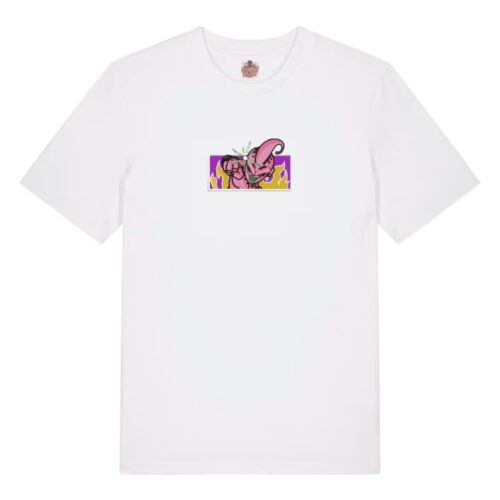 Camiseta Blanca Delantera Forma Maligna - Majin Buu Forma Maligna - Majin Buu