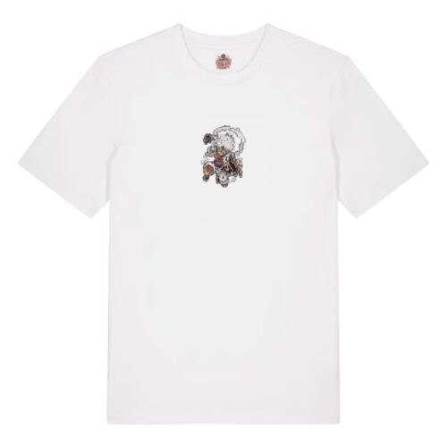 Camiseta Blanca Delantera Golpe Gear 5 - Monkey D. Luffy Golpe Gear 5 - Monkey D. Luffy
