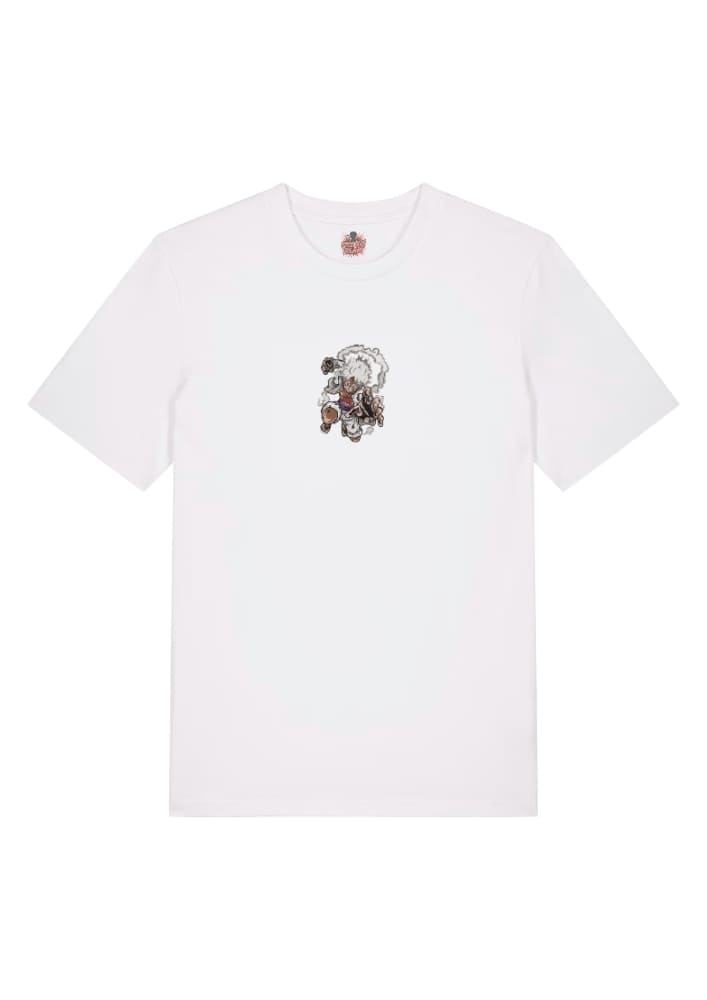 Camiseta Blanca Delantera Golpe Gear 5 - Monkey D. Luffy Golpe Gear 5 - Monkey D. Luffy