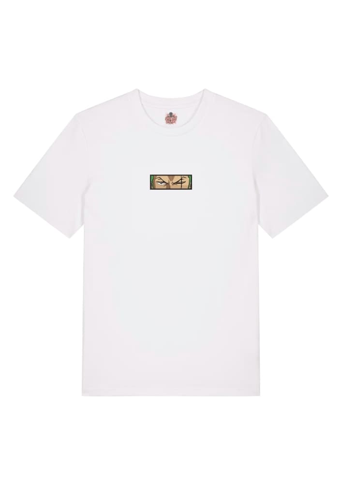 Camiseta Blanca Delantera Guiño Zoro - Roronoa Zoro Guiño Zoro - Roronoa Zoro