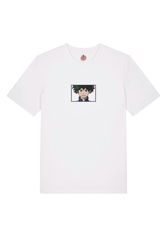 Camiseta Blanca Delantera Hero - Izuku Midoriya (Deku) Hero - Izuku Midoriya (Deku)