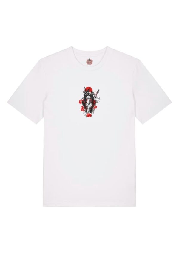Camiseta Blanca Delantera Ilusión Carmesí - Itachi Uchiha Ilusión Carmesí - Itachi Uchiha