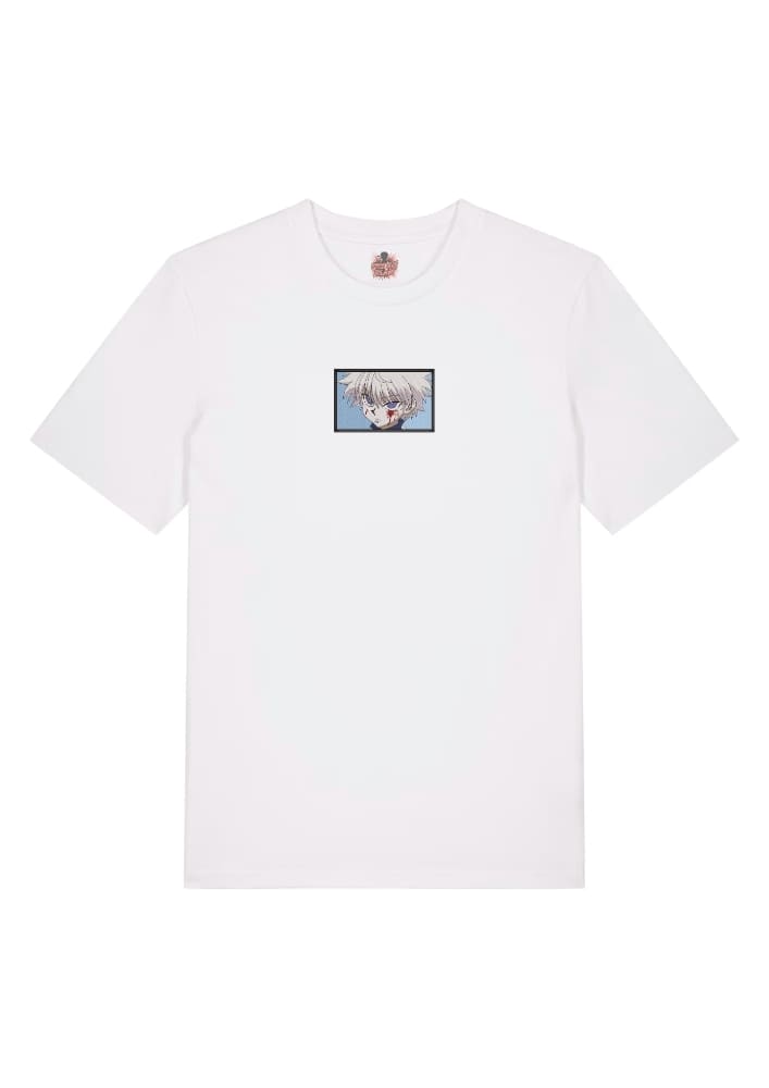 Camiseta Blanca Delantera Instinto Asesino - Killua Zoldyck Instinto Asesino - Killua Zoldyck