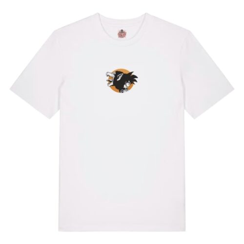 Camiseta Blanca Delantera Instinto Saiyan - Goku Instinto Saiyan - Goku