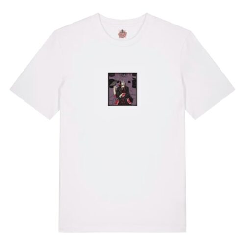 Camiseta Blanca Delantera Itachi Cuervo Sharingan - Itachi Uchiha Itachi Cuervo Sharingan - Itachi Uchiha