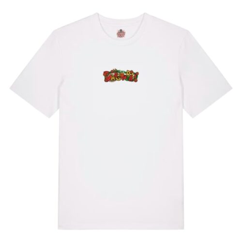 Camiseta Blanca Delantera Logo Dragon Ball Logo Dragon Ball