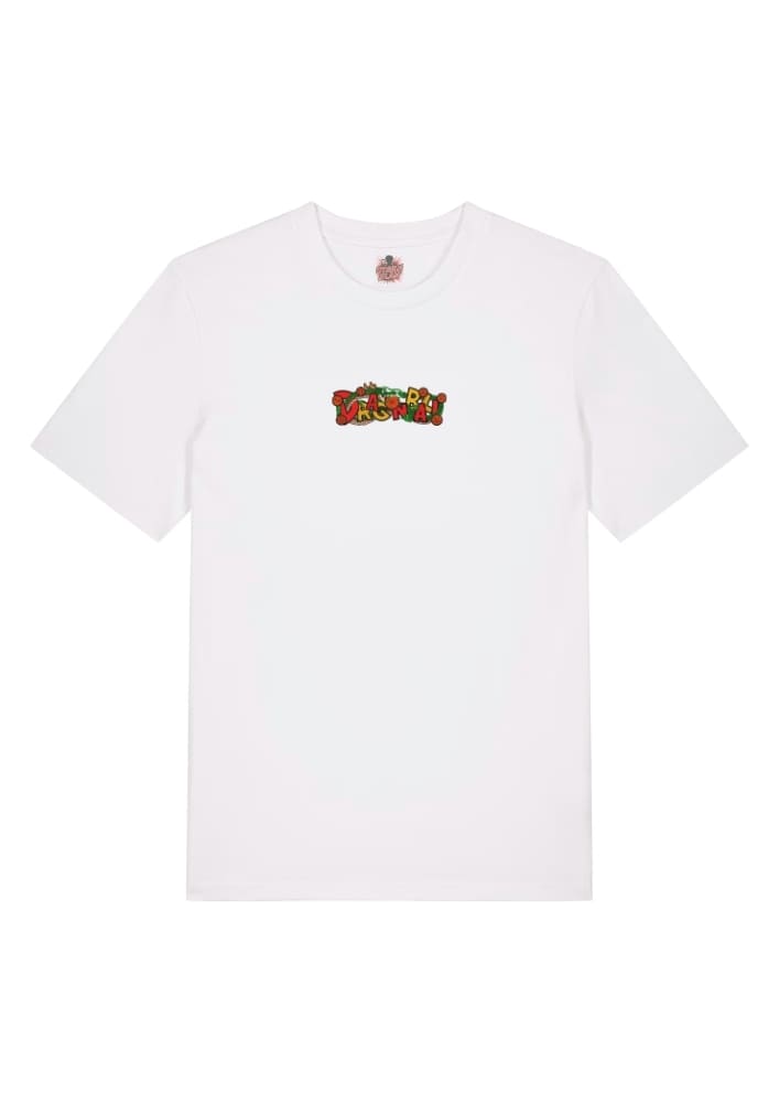 Camiseta Blanca Delantera Logo Dragon Ball Logo Dragon Ball