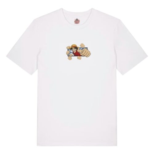 Camiseta Blanca Delantera Luffy Puño Extensible - Monkey D. Luffy Luffy Puño Extensible - Monkey D. Luffy